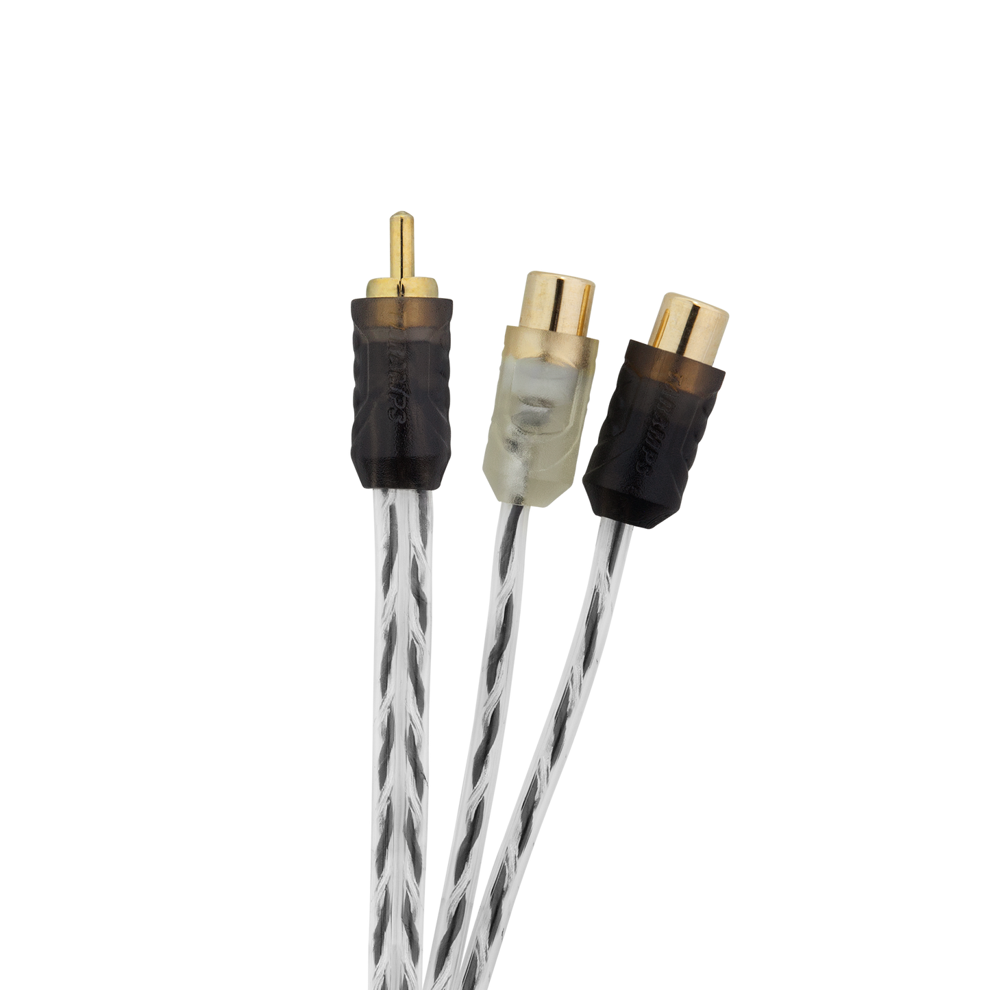 CABLE RCA TARAMPS "Y" 1 MACHO - 2 HEMBRAS - INYECTADO