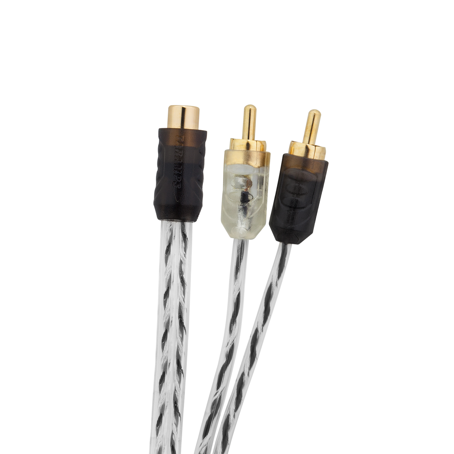 CABLE RCA TARAMPS "Y" 1 HEMBRA - 2 MACHOS - INYECTADO
