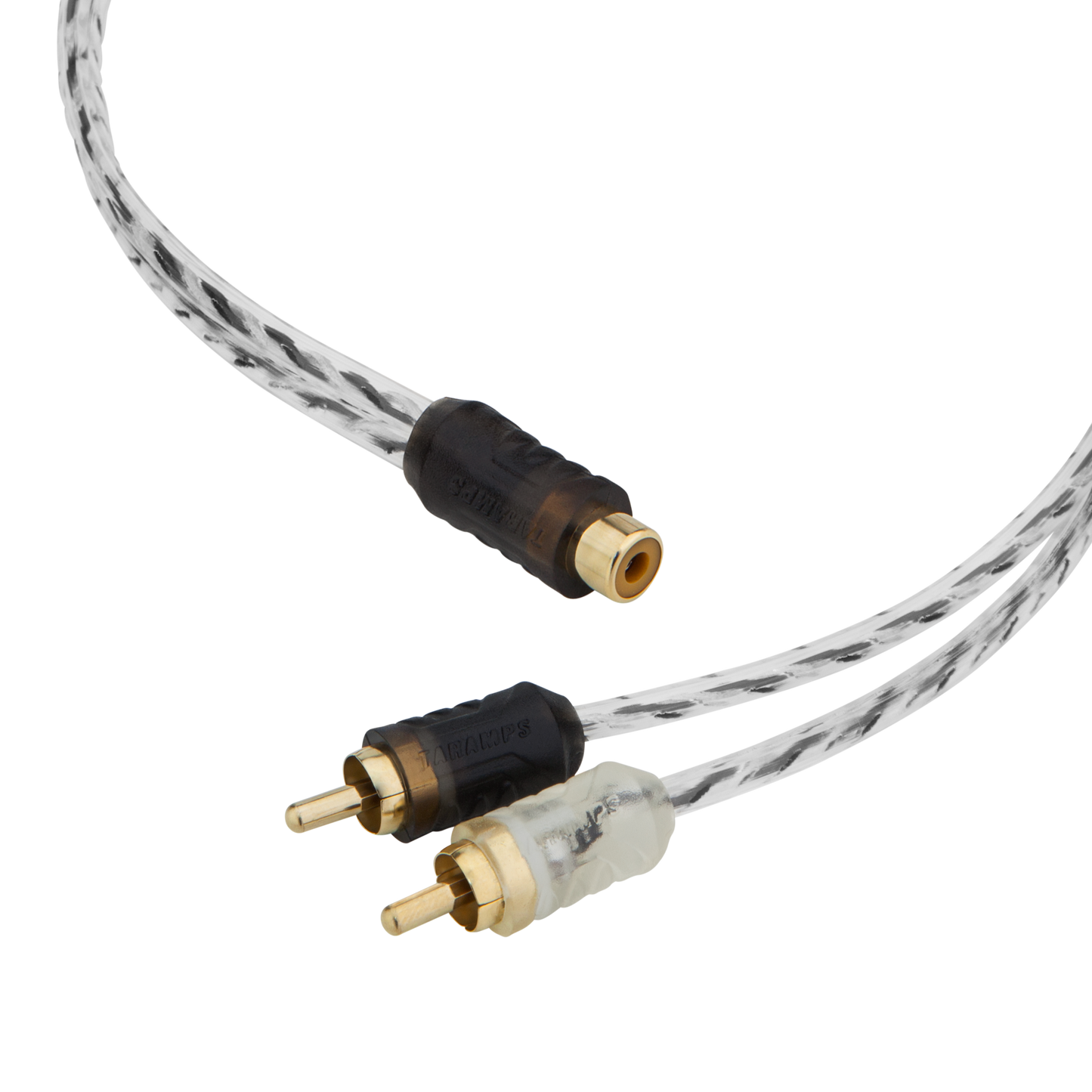 CABLE RCA TARAMPS "Y" 1 HEMBRA - 2 MACHOS - INYECTADO