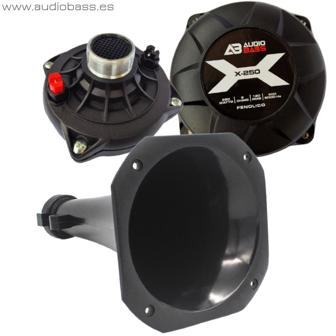 DRIVER ADUIOBASS X-250 / 8 OHMS + DIFSUSOR