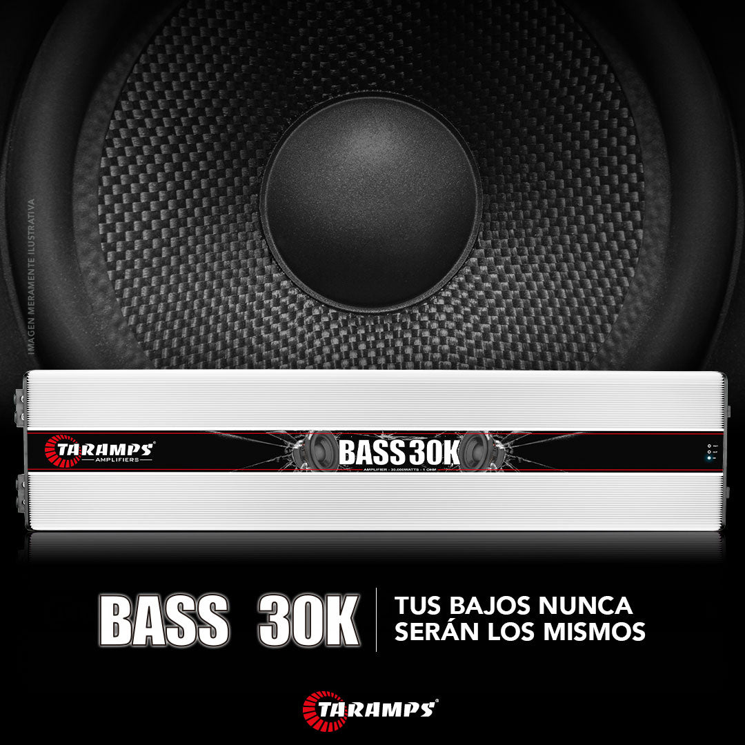TARAMPS BASS 30K - 1 OHM - 12 VOLTS