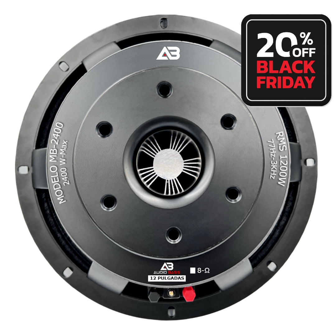 Medio Bajo audiobass MB 2400 de 12" - 8 Ohms