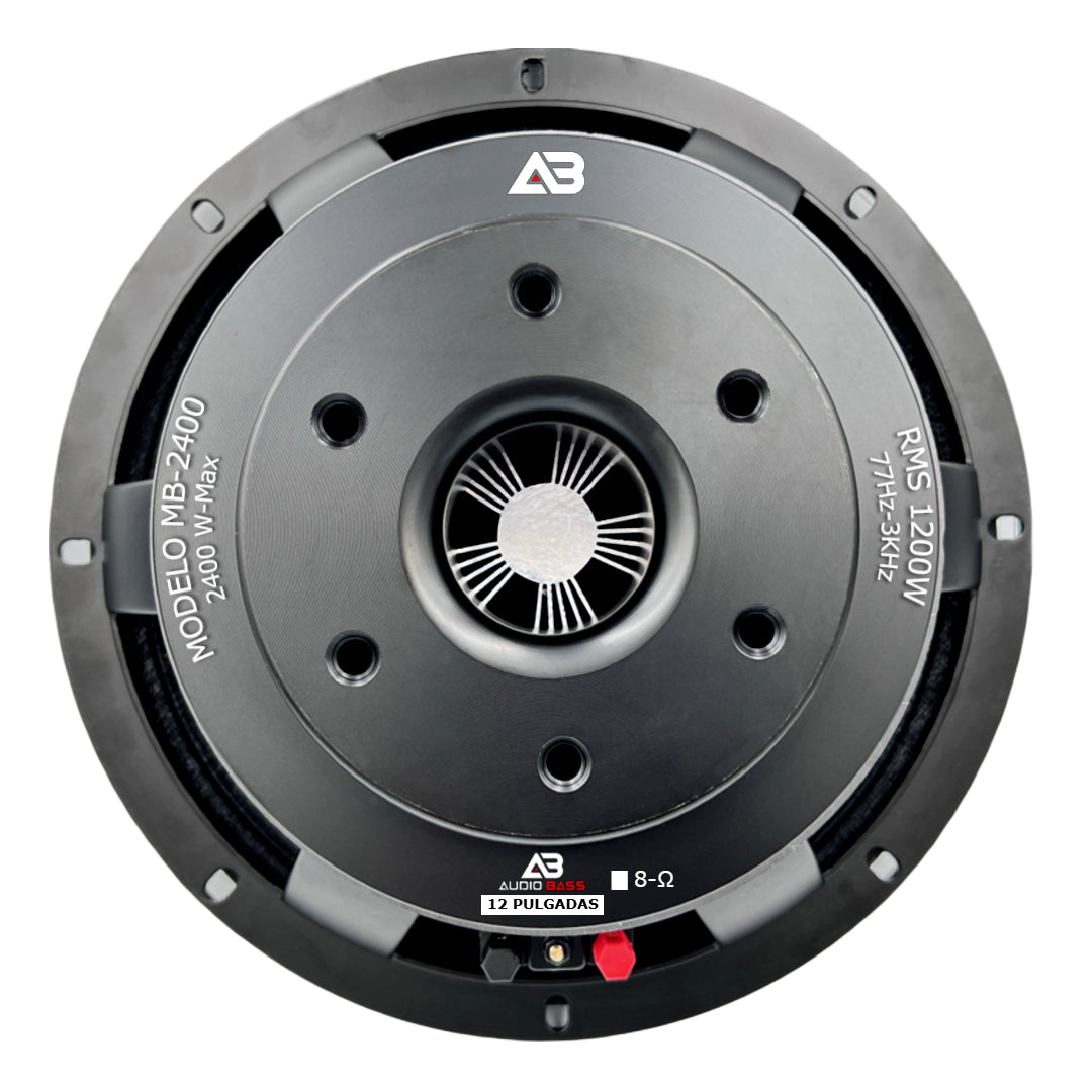 Medio Bajo audiobass MB 2400 de 12" - 8 Ohms