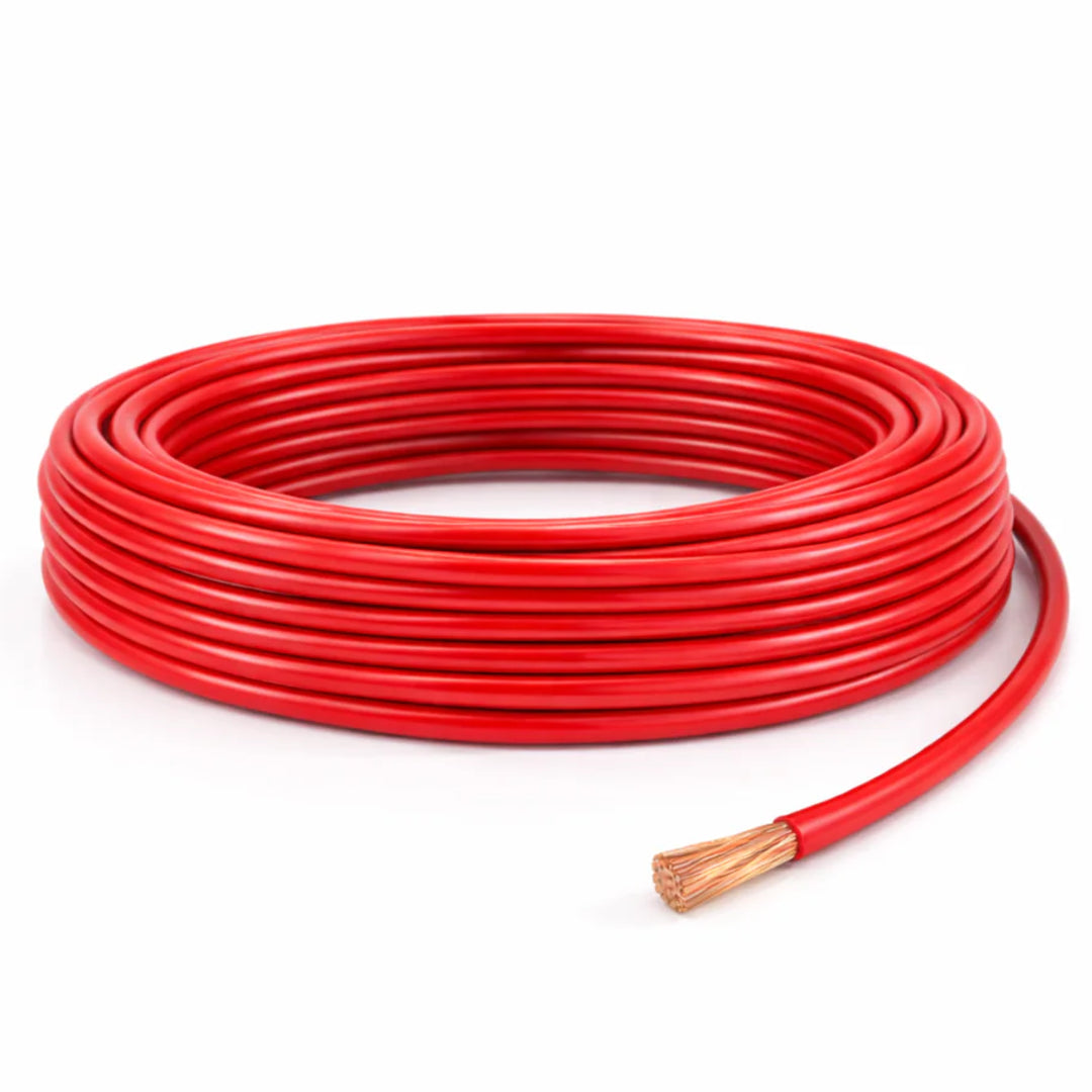 Cable de alimentación 10mm - Rojo - Flexible