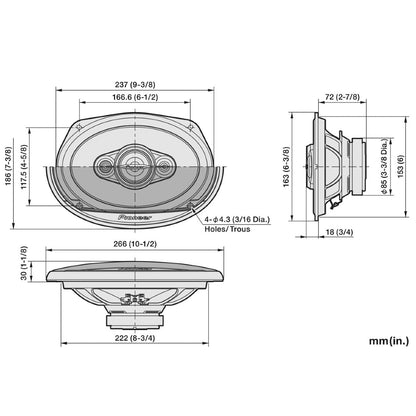 PIONEER 6X9 - 600W