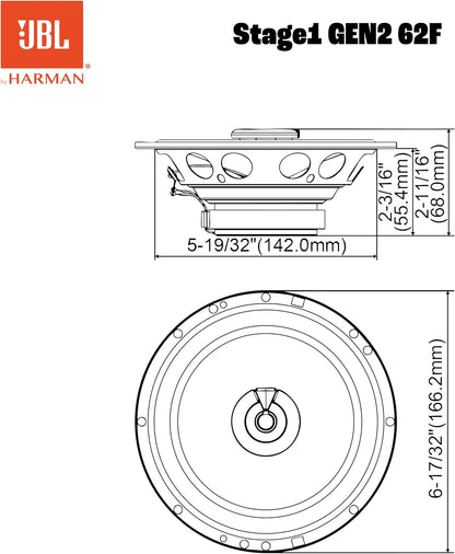 JBL Stage1 62F Gen2 6,5 - 400W