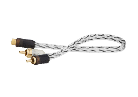 CABLE RCA TARAMPS "Y" 1 HEMBRA - 2 MACHOS - INYECTADO