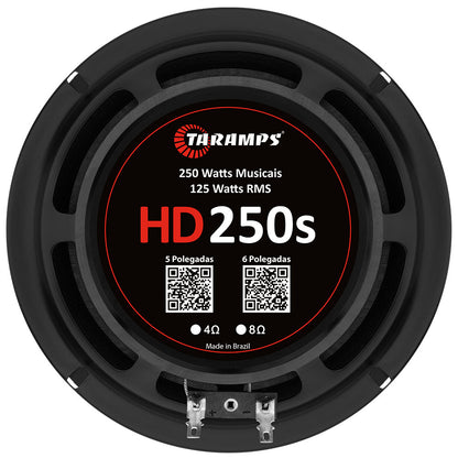 Altavoz Taramps HD 250S de 6,5" - 250W