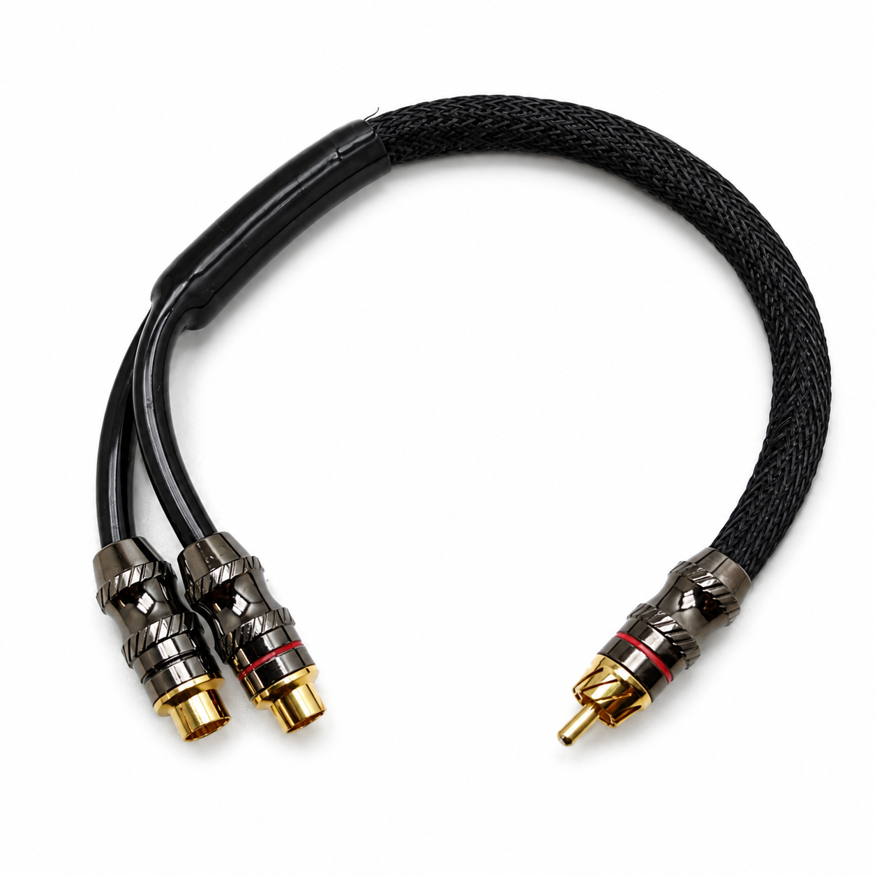 CABLE RCA Y - 1M 2H - PIEL DE SERPIENTE