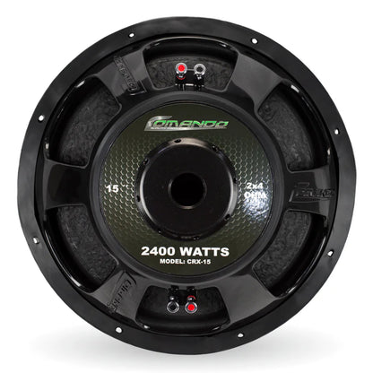 Subwoofer Comando Audio - CRX 15 - 2400W