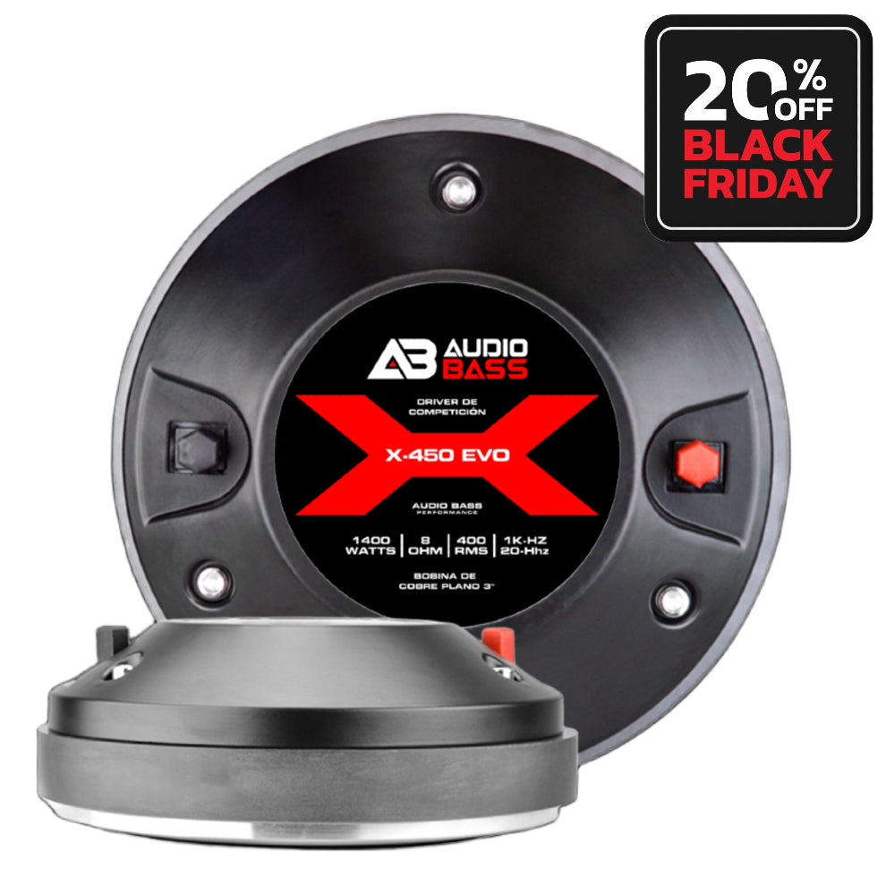 Driver audiobass X450 EVO - 2"- MOTOR DE COMPRESION