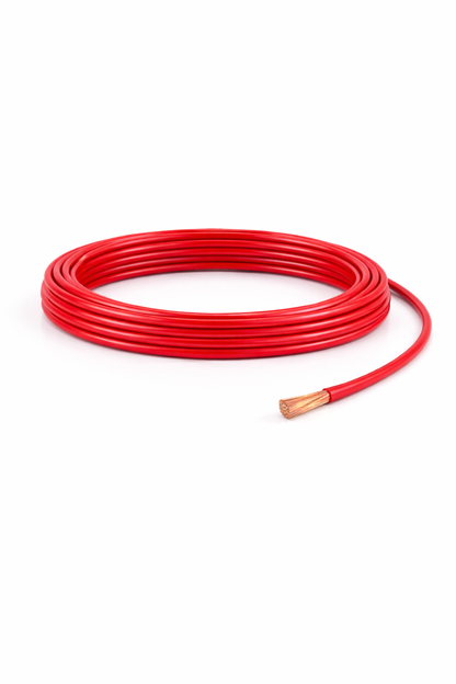 Cable de alimentación 10mm - Rojo - Flexible