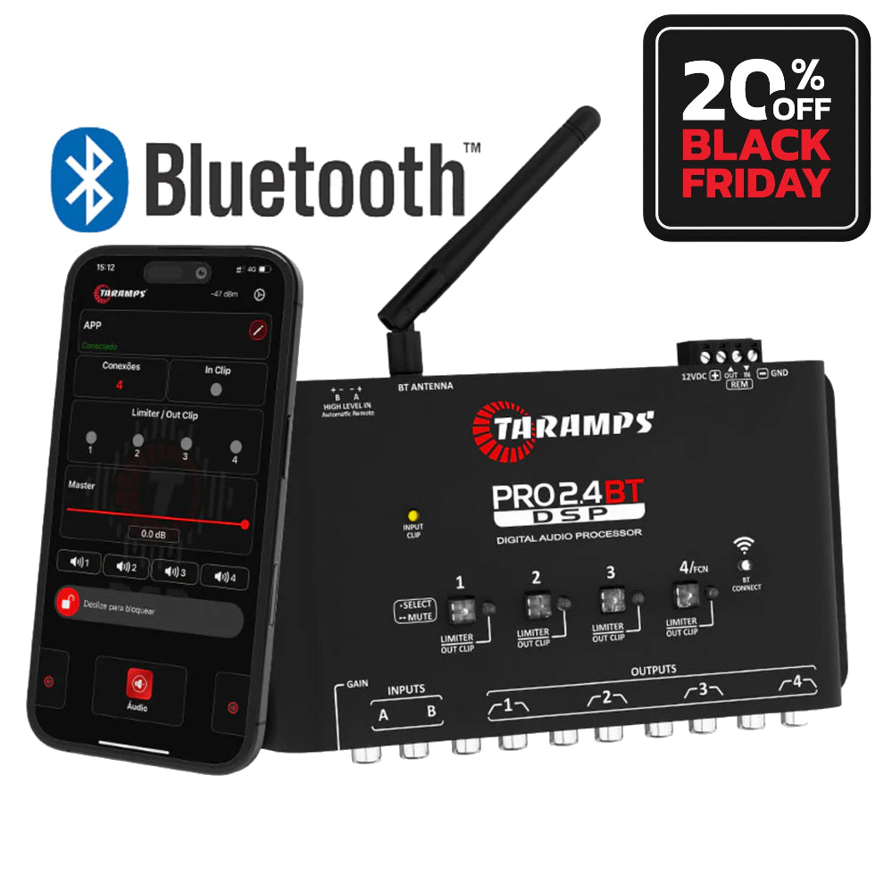 PROCESADOR DE AUDIO TARAMPS PRO 2.4 BT